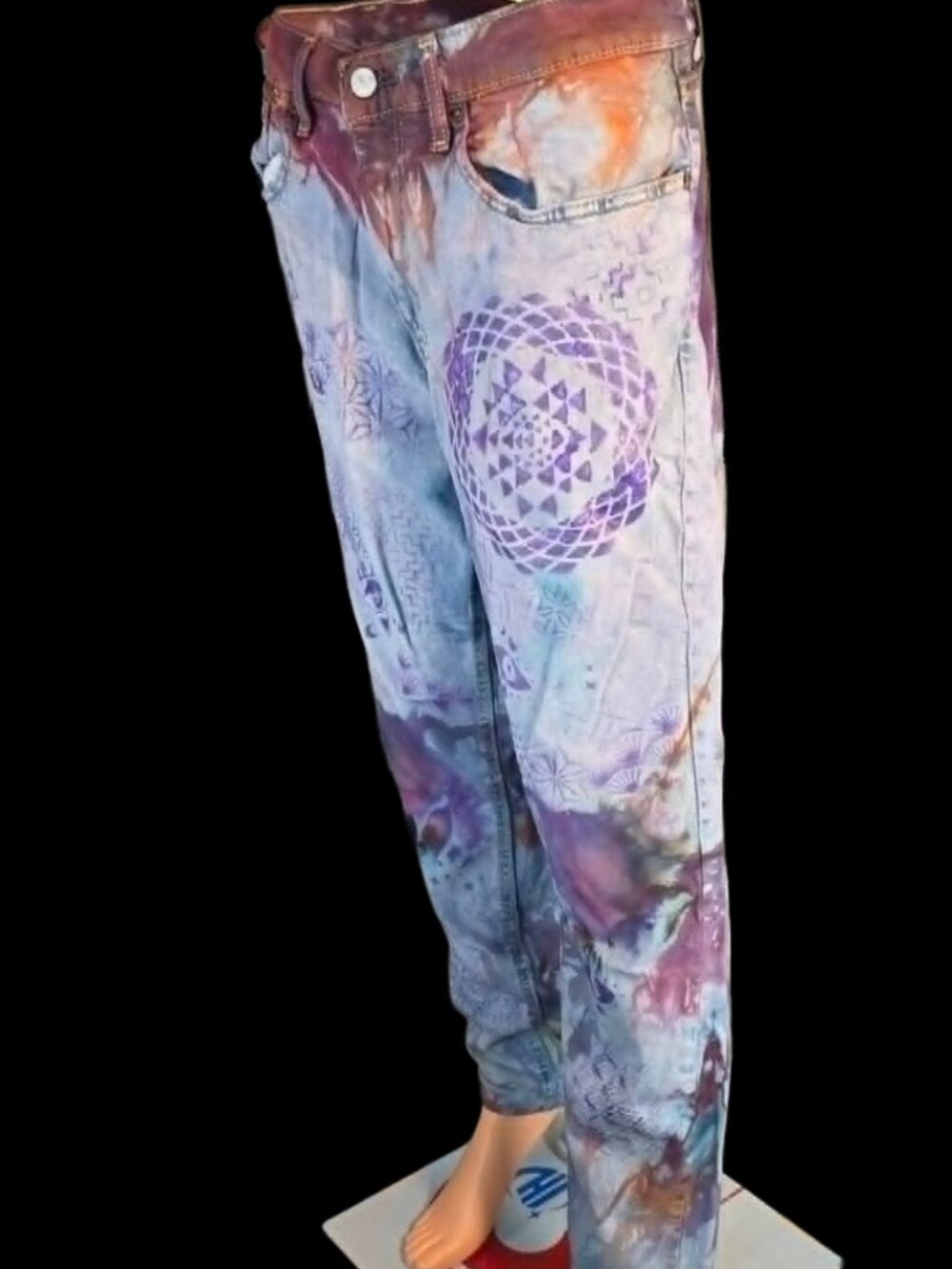 Levi’s 531 Ice‑Dyed Hand‑Painted Jeans | Size 36x30